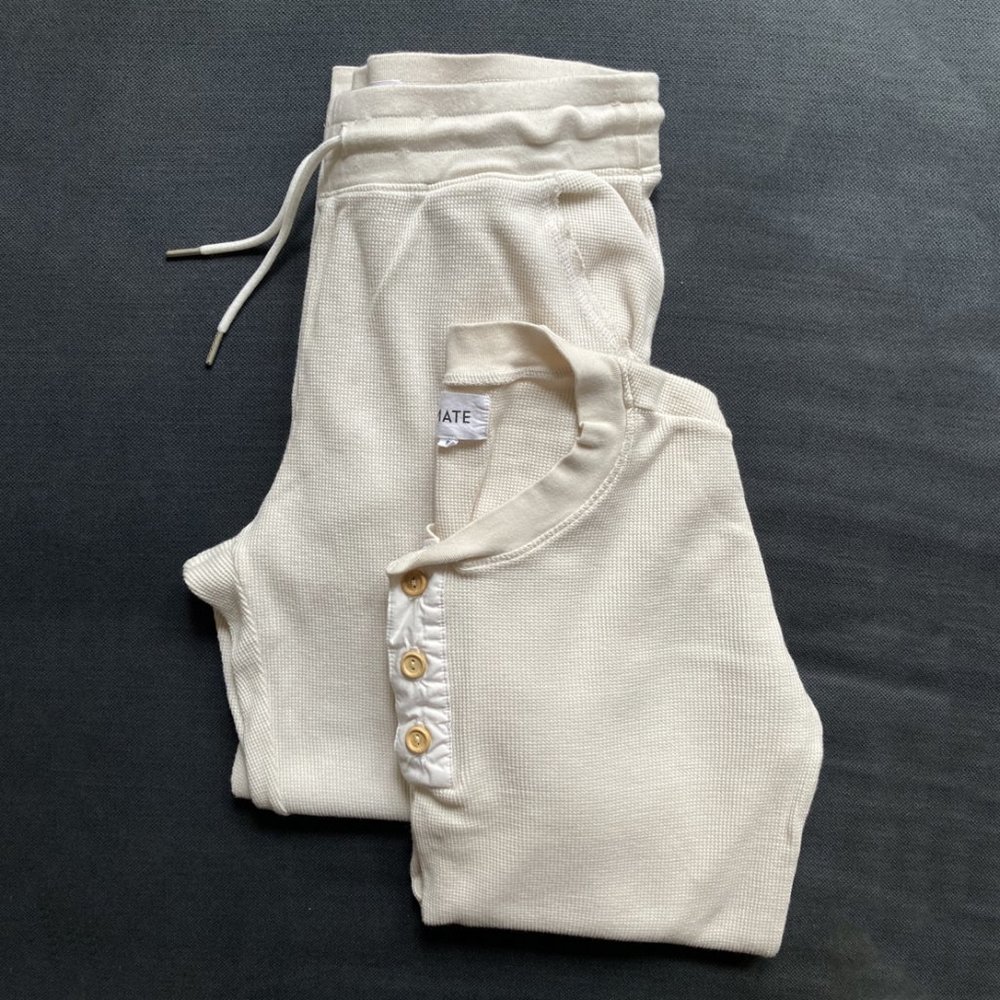 MATE the Label Organic Thermal Jogger and Henley set